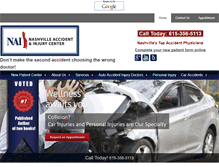 Tablet Screenshot of nashvilleaccidentandinjury.com